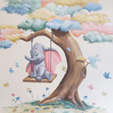 dumbo muurschildering