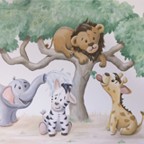 Babykamer safari dieren